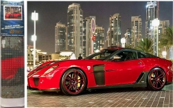 Norimpex Dipinto di Diamanti Auto Rossa 30x40 cm