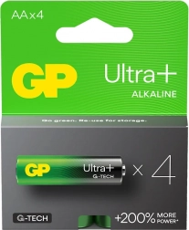 Batterie alcaline GP Ultra+ AA 4 pz