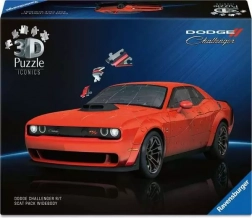 Puzzle 3D Ravensburger Iconics: Dodge Challenger R/T Scat Pack Widebody – 108 pezzi