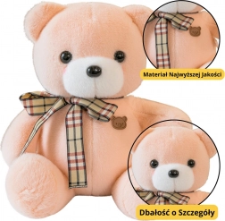 Orsetto di Peluche Crema con Fiocco 23cm