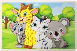 Puzzle in legno con animaletti – 8 pezzi