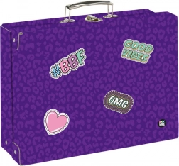 Valigetta laminata rettangolare A4 per accessori scolastici