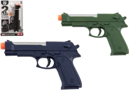 Pistola di plastica 17 cm con luce e suono