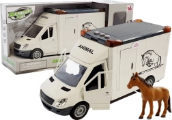 Camion per cavalli Veicolo di trasporto Bianco