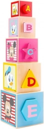 Piramide in legno Mickey a incastro