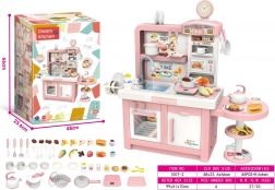 Mega cucina giocattolo rosa per bambini con accessori