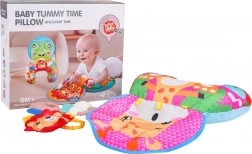 Cuscino sensoriale per neonati a U giraffa con giocattoli