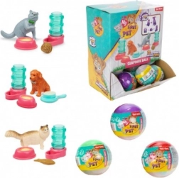 Pallina sorpresa MY FIRST PET – animaletto con accessori, 6 cm, mix di colori