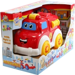 Camioncino dei pompieri a batteria con luci e suoni