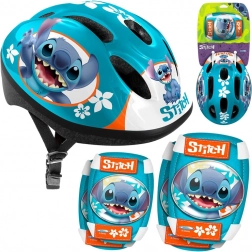 Set di protezione con casco regolabile e protezioni Disney STITCH