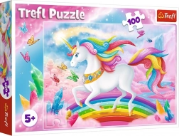 Puzzle unicorno 100 pezzi – Nel mondo cristallino degli unicorni Trefl