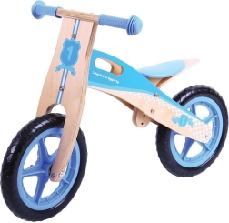 Bigjigs Toys bicicletta senza pedali in legno blu