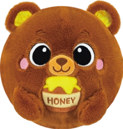 Palla gonfiabile in peluche con animaletto 23 cm (mix di motivi) - 1 pezzo