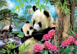 Puzzle Educa panda con cucciolo 1000 pezzi