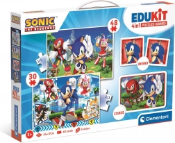 Clementoni Set di giochi Sonic 4 in 1