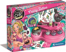 Crazy Chic set tatuaggi temporanei con glitter e AR