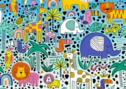 ENJOY puzzle da 1000 pezzi – doodle safari