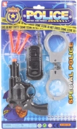Set della polizia con manette e accessori per bambini