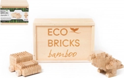 Set di costruzioni in legno 45 pezzi in scatola