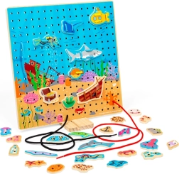 Bigjigs Toys tavoletta da infilare – mondo sottomarino
