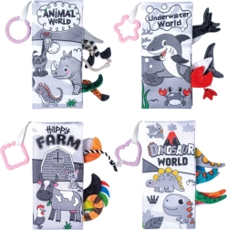 Set di libri sensoriali morbidi per neonati 4 pezzi