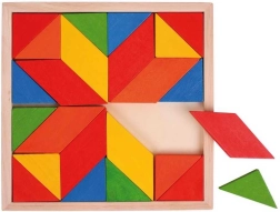 Bigjigs Toys mosaico colorato in legno