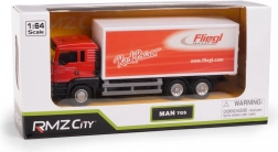 Modello in metallo del camion MAN TGS con rimorchio FLIEGL 1:64