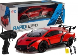 Auto da corsa telecomandato rosso 1:10