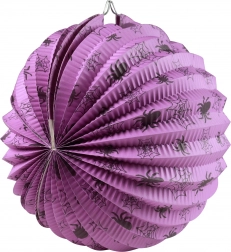 Lampione di Halloween con motivo ragni 25 cm