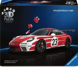 Puzzle 3D RAVENSBURGER Iconics: PORSCHE 911 GT3 Cup Salzburg – 108 pezzi