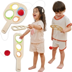 Viga gioco in legno acchiappa la pallina con punteggio