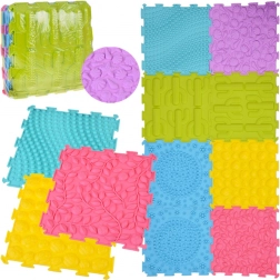 Tappetino sensoriale a puzzle da pavimento 8 pz – sviluppo motorio e divertimento