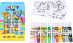 Colore per vetro set 11+1 10 ml