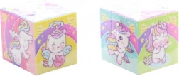Cubo pieghevole con unicorno per bambini