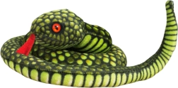 Serpente di peluche verde 100 cm