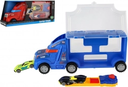 Camion trasportatore in plastica con macchinine, 28 cm, 2 colori