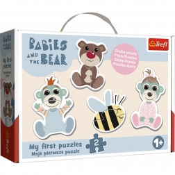 Puzzle Baby Classic Amicizia bebè – BOBAŠKI I MIŚ (Trefl)