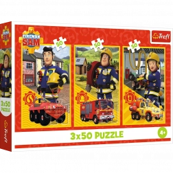 Puzzle 3x50 - Squadra della stazione dei pompieri Sam il Pompiere