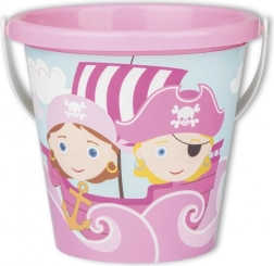 Secchiello Pirati rosa 17 cm