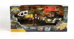 Set militare di veicoli ed elicottero