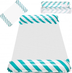 Lettino Gonfiabile da Spiaggia ad Acqua Blu Oscillante