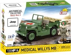 COBI Medical Willys MB – set da costruzione Jeep ambulanza 1:35, 130 pezzi