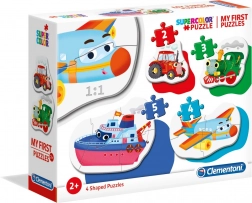 I miei primi puzzle – mezzi di trasporto 4 in 1