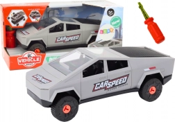 Auto da montare per bambini con cacciavite – grigio