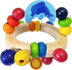 Sonaglio in legno con delfino