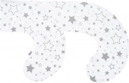 Fodera per cuscino da allattamento a C New Baby – stelle grigie