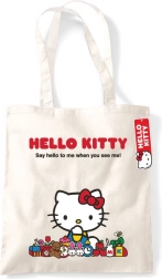 Borsa della spesa naturale HELLO KITTY