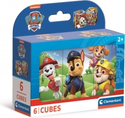 CLEMENTONI Cubi con immagini Paw Patrol, 6 cubi