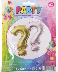 Palloncino gonfiabile punto interrogativo 40 cm