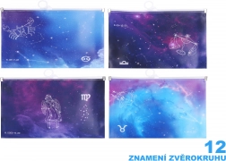 Cartella con zip A5 - Segni zodiacali